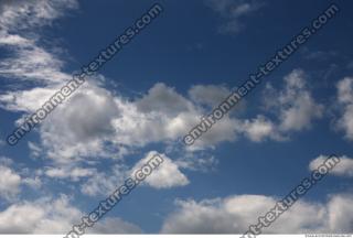 Photo Texture of Blue Clouded Clouds